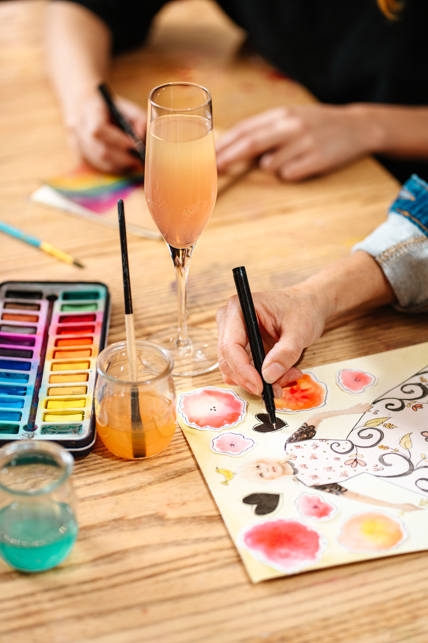 Aquarelle et cocktails