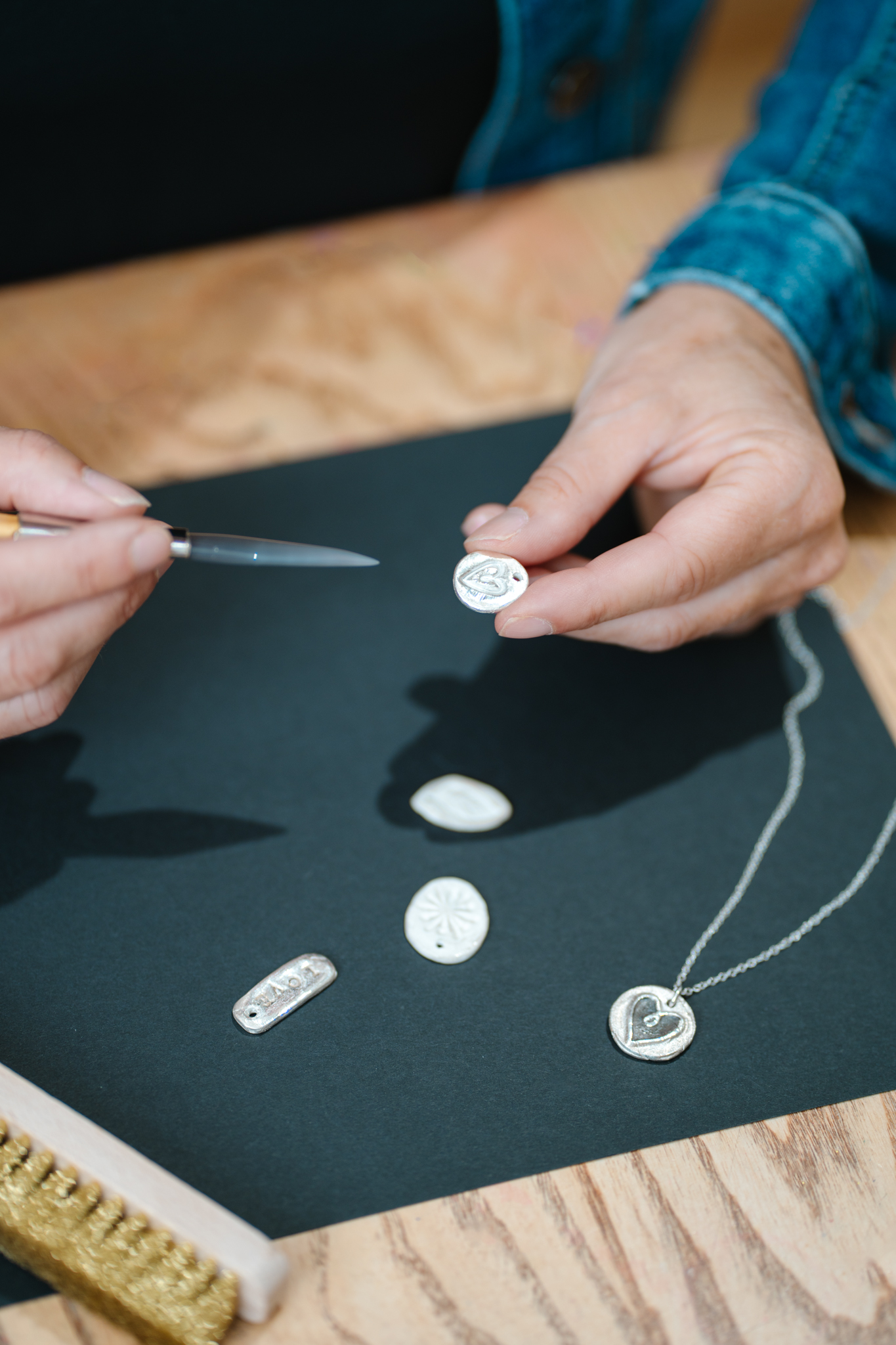 Atelier pate d'argent